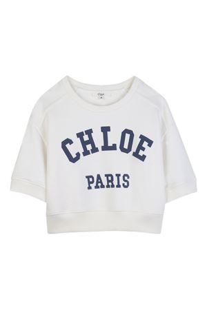 logo crew-neck T-shirt CHLOÉ KIDS | C20844117